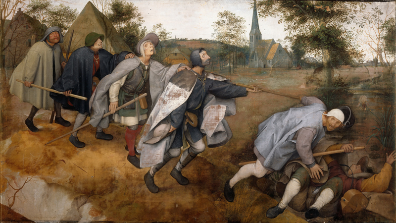 Притча о слепых. Pieter Bruegel de Oude, 1568 г.