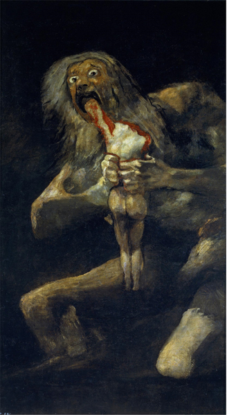 Сатурн, пожирающий своего сына. Francisco José de Goya y Lucientes, 1819-1823 гг.
