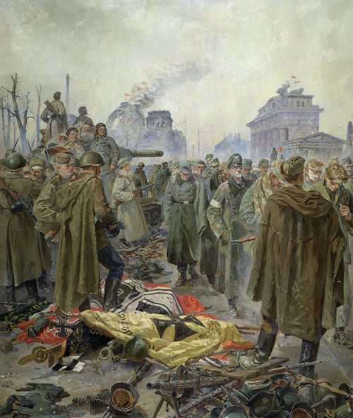 Картина П.А. Кривоногова «Капитуляция фашистских войск в Берлине», 1946